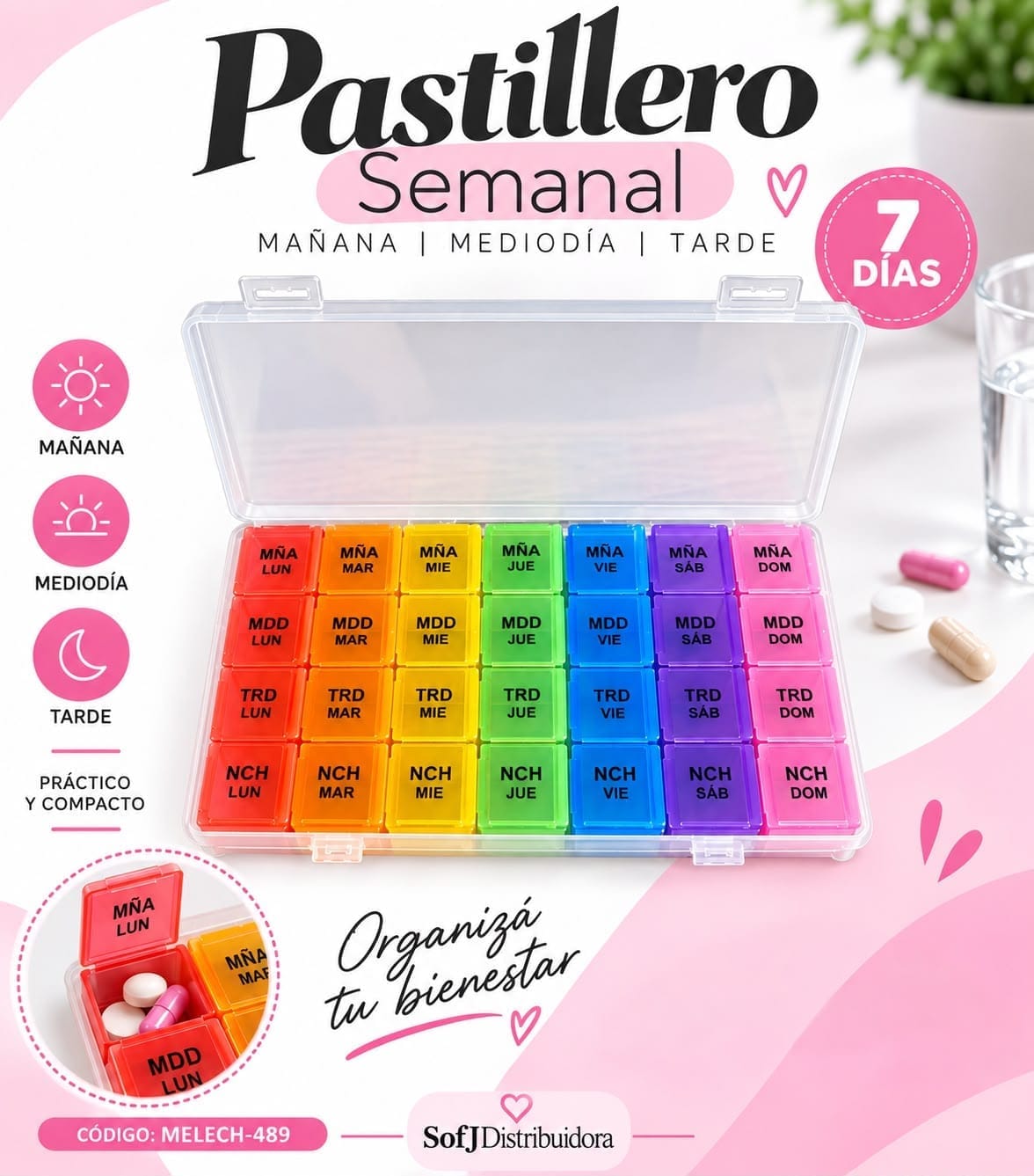 Pastillero semanal MELECH-489