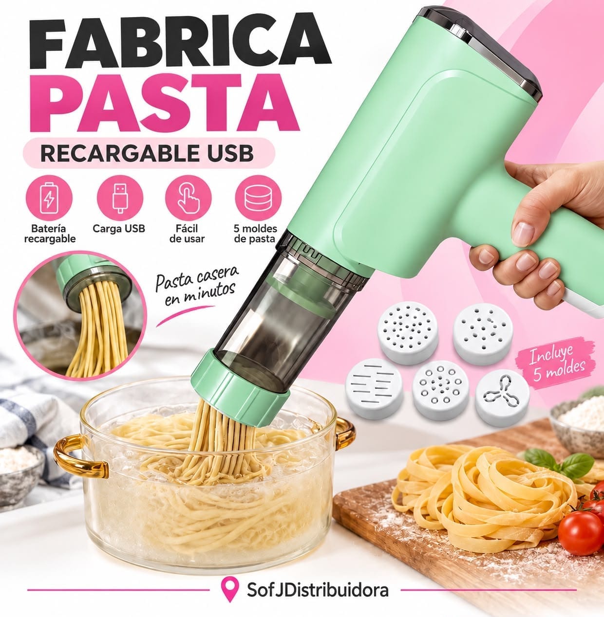 Fabrica de pastas recargable USB BA-142