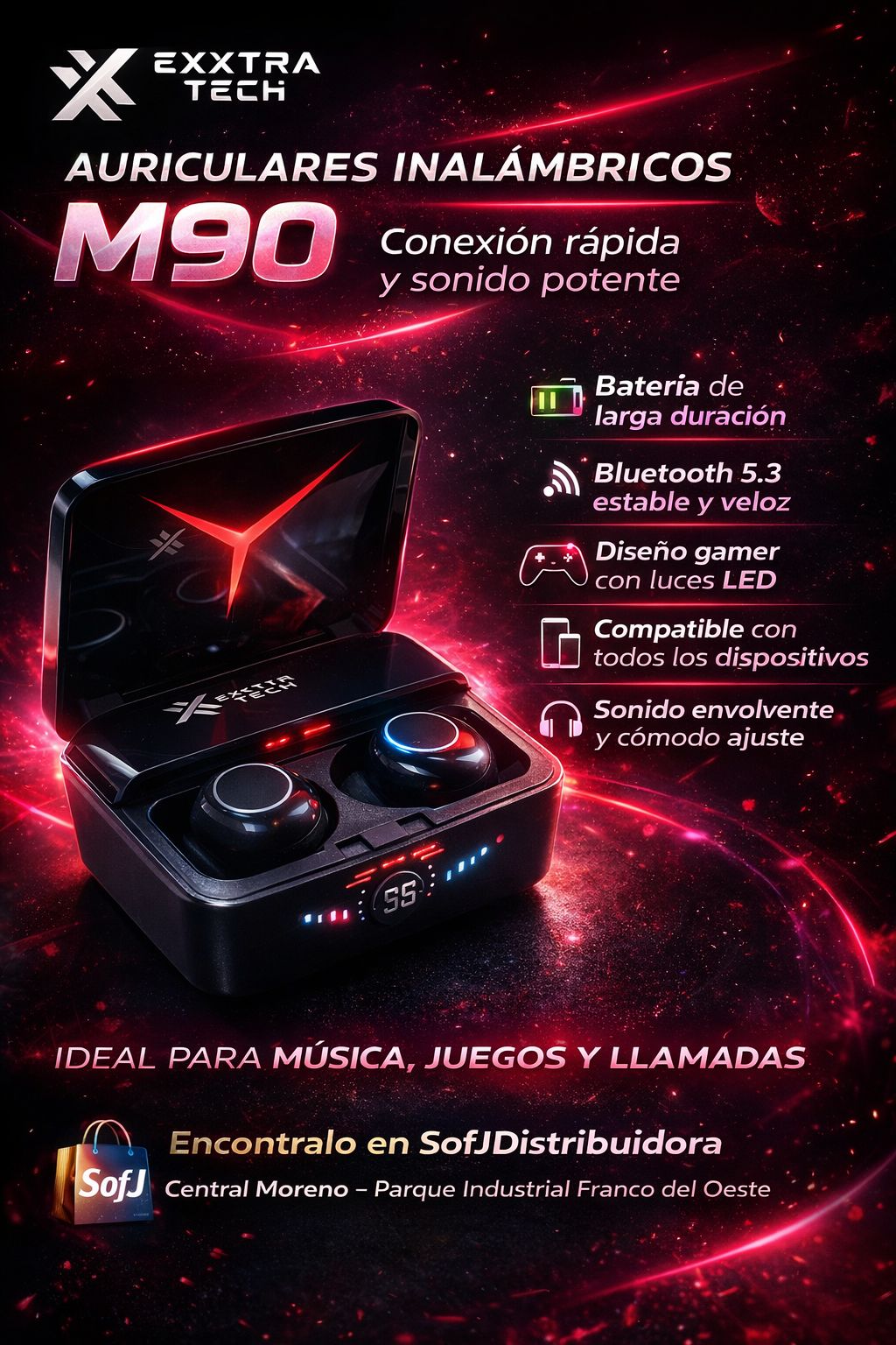 Auricular Exxtratech M90