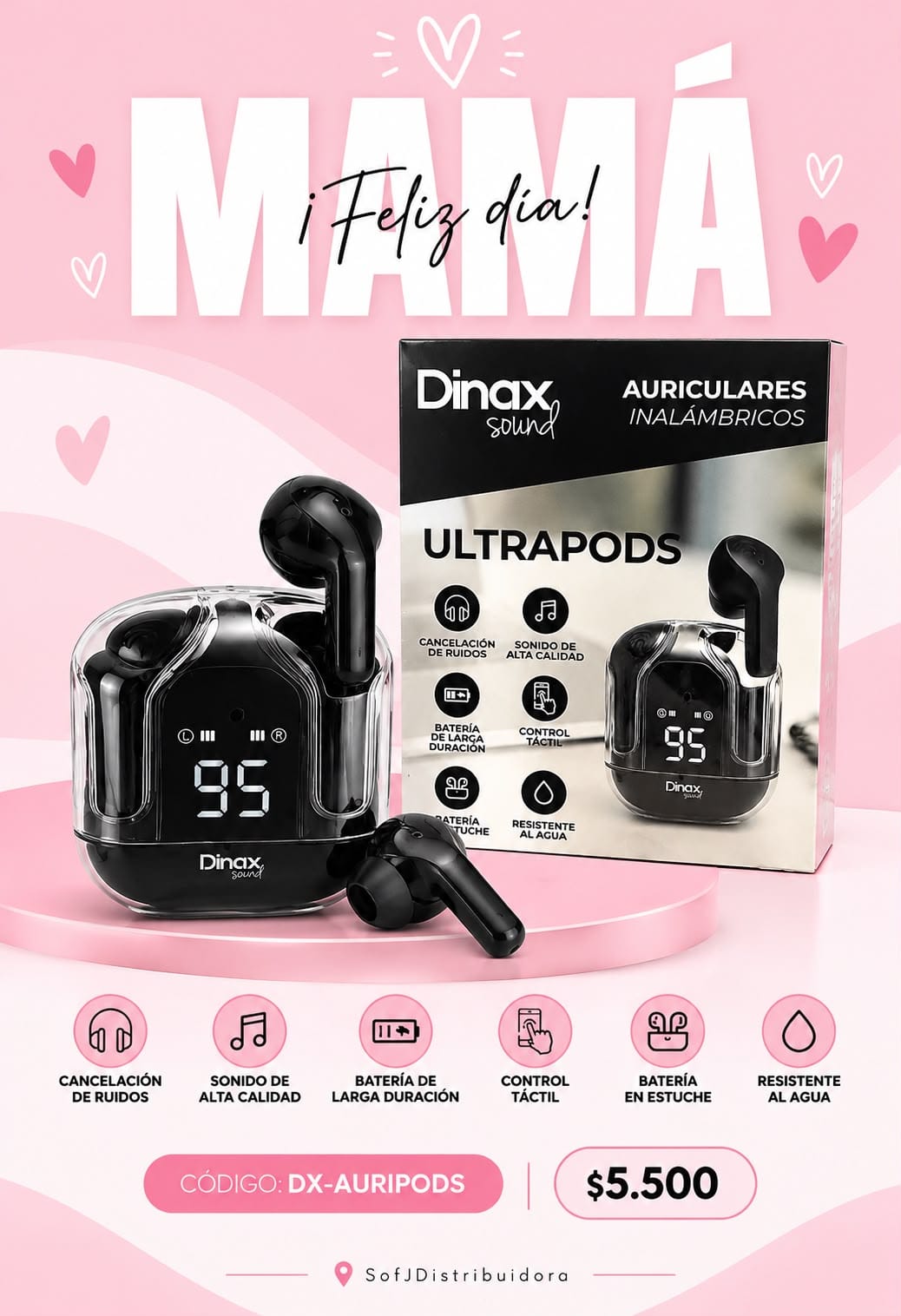 Auricular Dinax ultrapods DX-ARIPODS