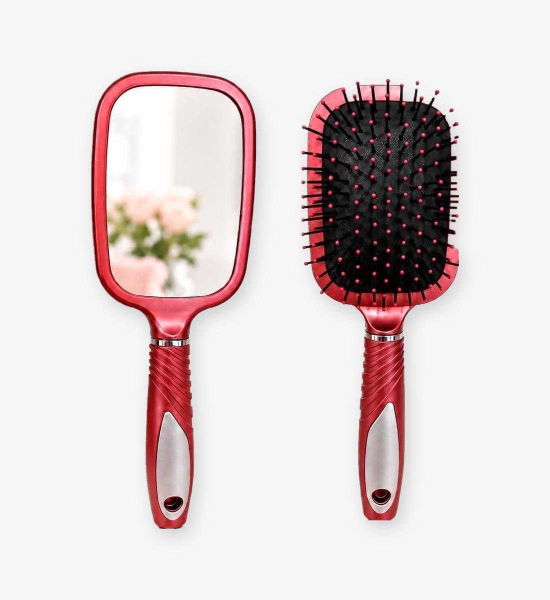 Cepillo de pelo c/ espejo cuadrado LMT1102
