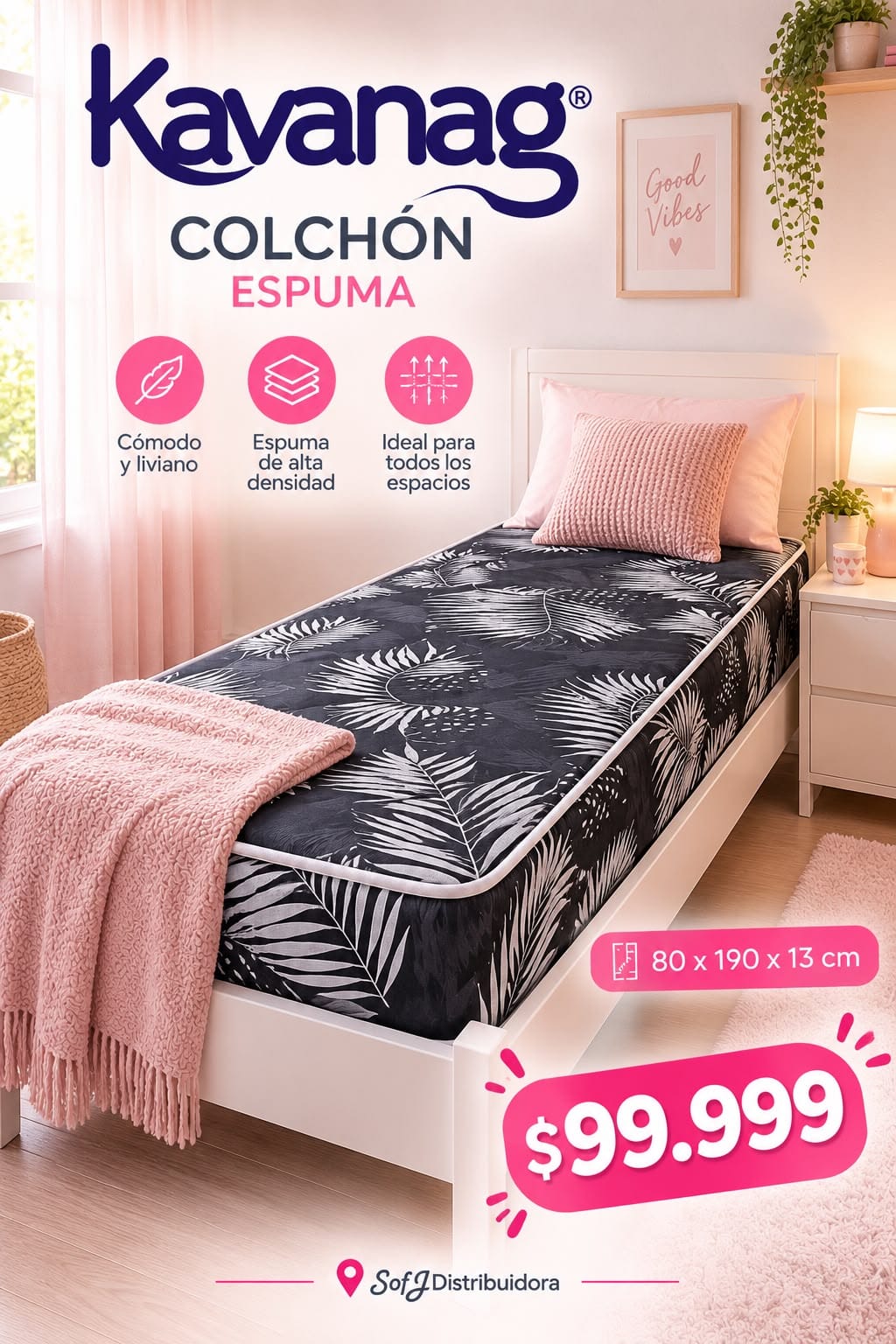 Colchón Kavana 0.80 x 1.90
