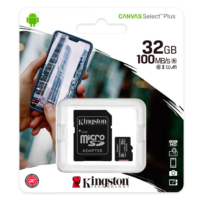 Tarjeta de Memoria 32GB KINGSTON MicroSD Original