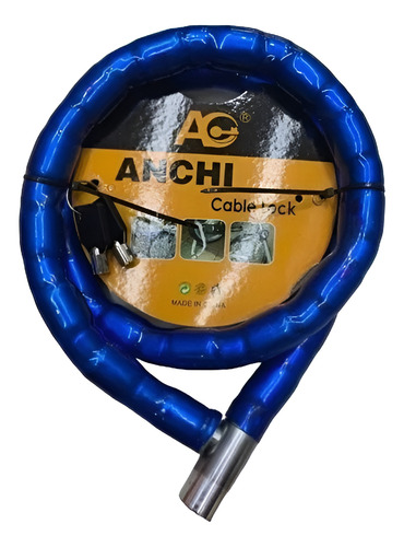Linga Corta Candado Cadena Bicicleta Moto Enfundada De Acero Anchi LM-2004/DD-21891/LM-2003/KM-405/AN-1201