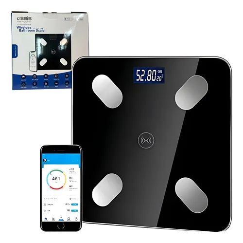 Balanza Seis Af24010 Digital Seis Bluetooth 180kg Blanco