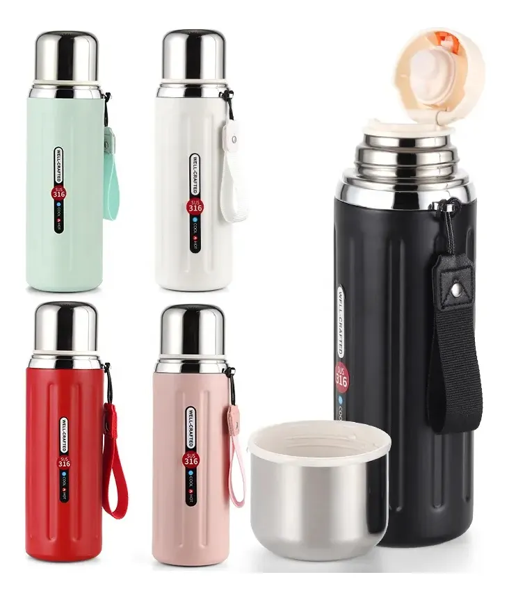 Termo Premium Vacum 800 Ml Acero Inoxidable Agarre WD531