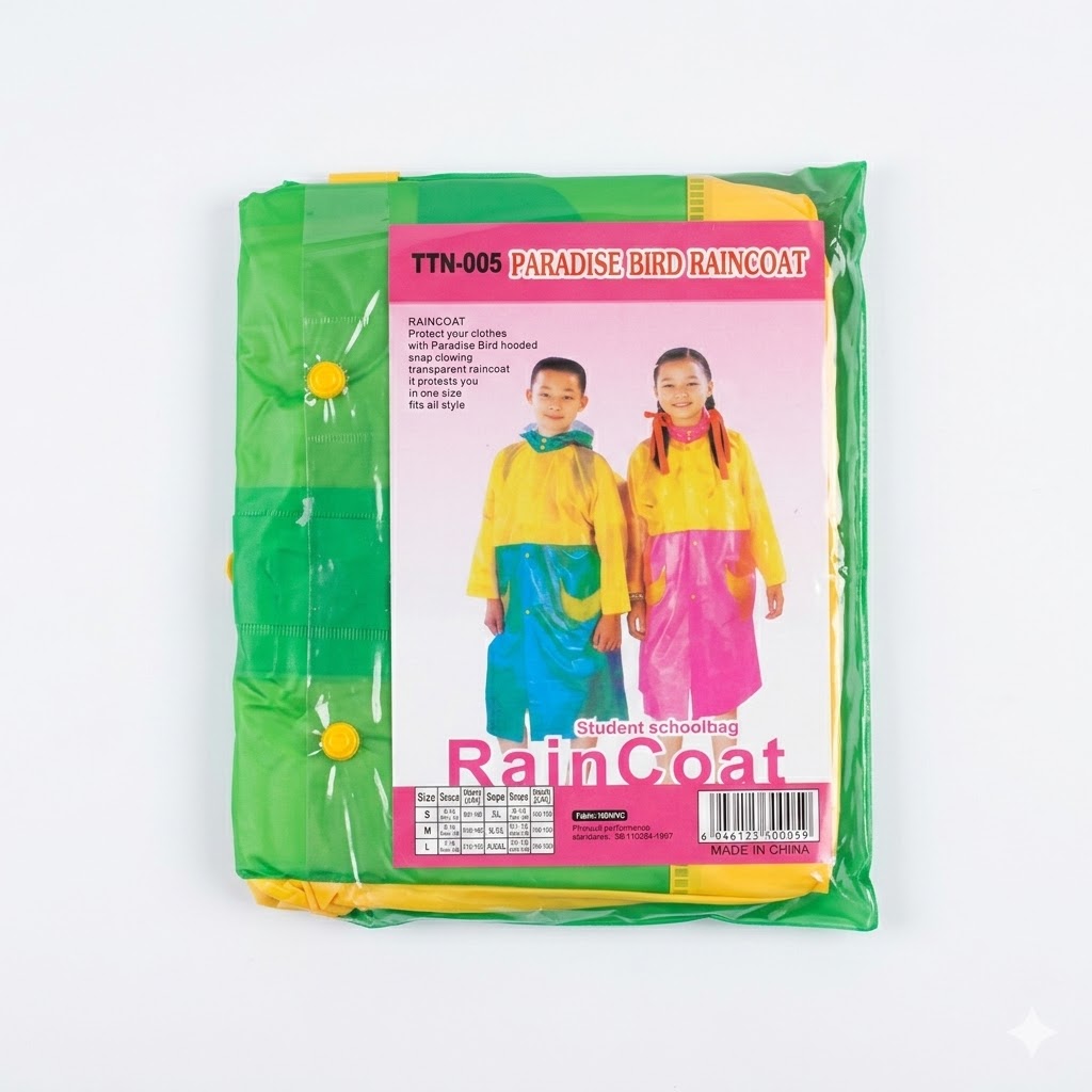 Piloto Impermeable Infantil “Paradise Bird” TTN-005