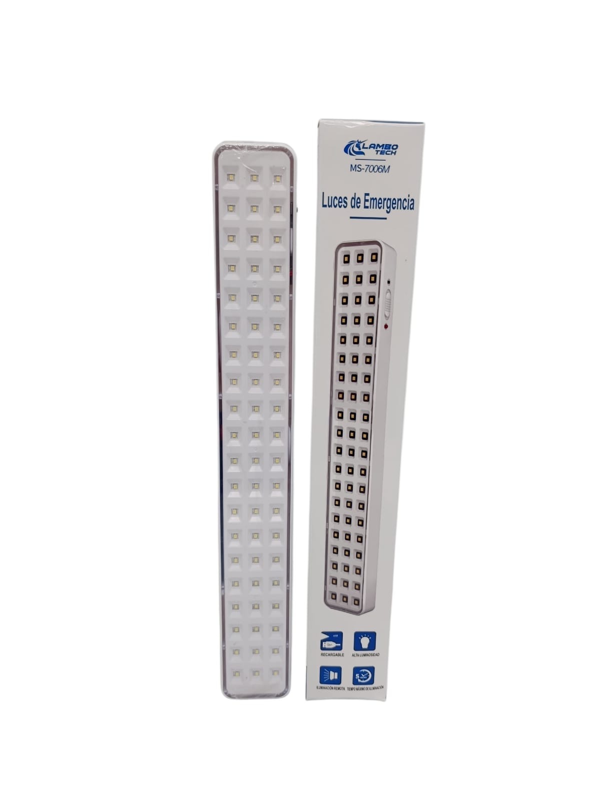 Luz De Emergencia 60 Led Lanbo Tech MS7006M USB Recargable