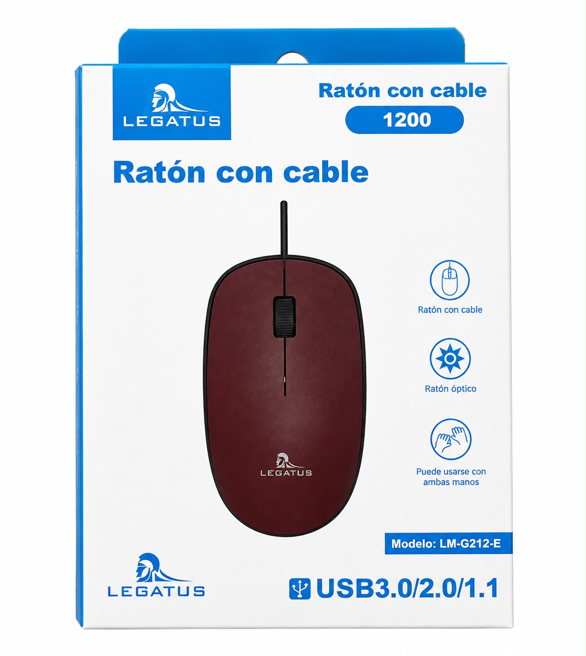 Mouse con Cable Legatus 1200 LM-G212-E