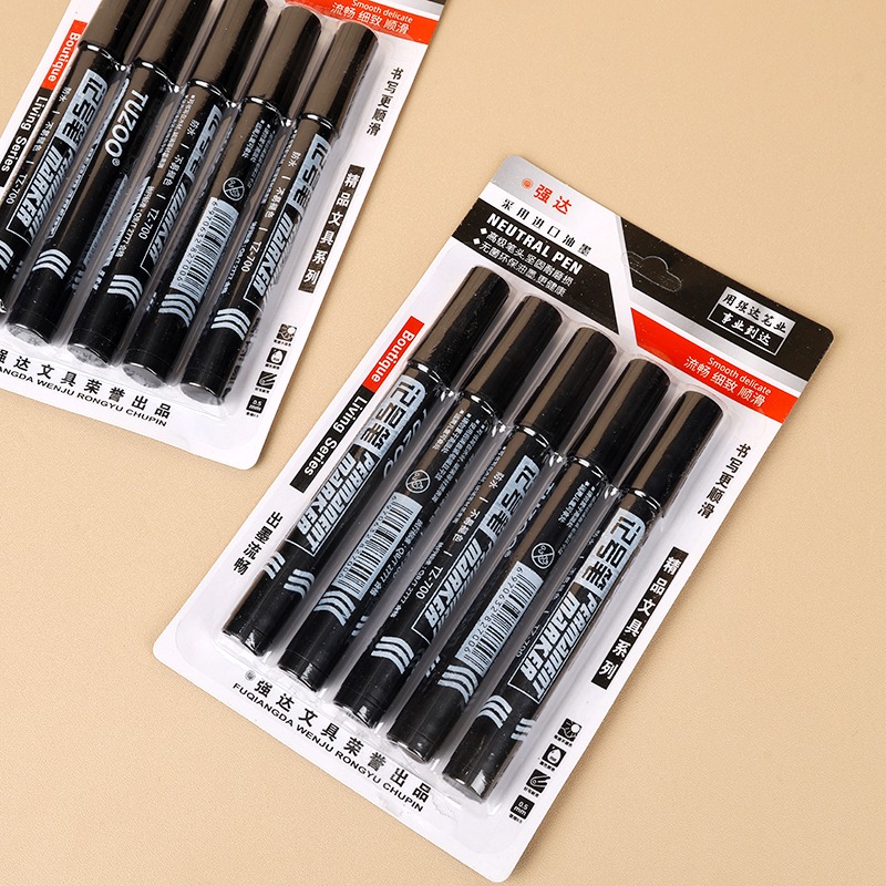 Pack De Marcadores Permanentes De Doble Punta 5PCS NEXT