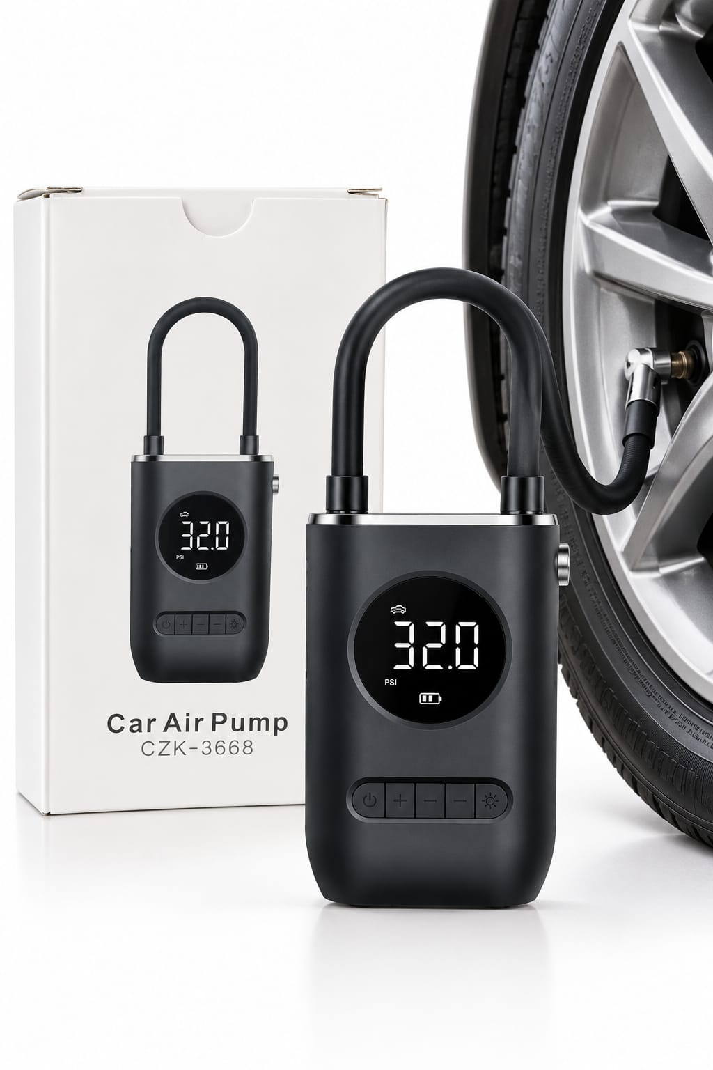 Compresor De Aire Mini 7.4v 50w Para Auto Moto X-2543 / CZK-3668