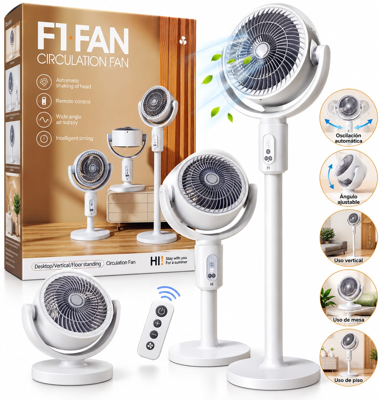 Ventilador De Circulación De Aire 3 en 1 KK-67669