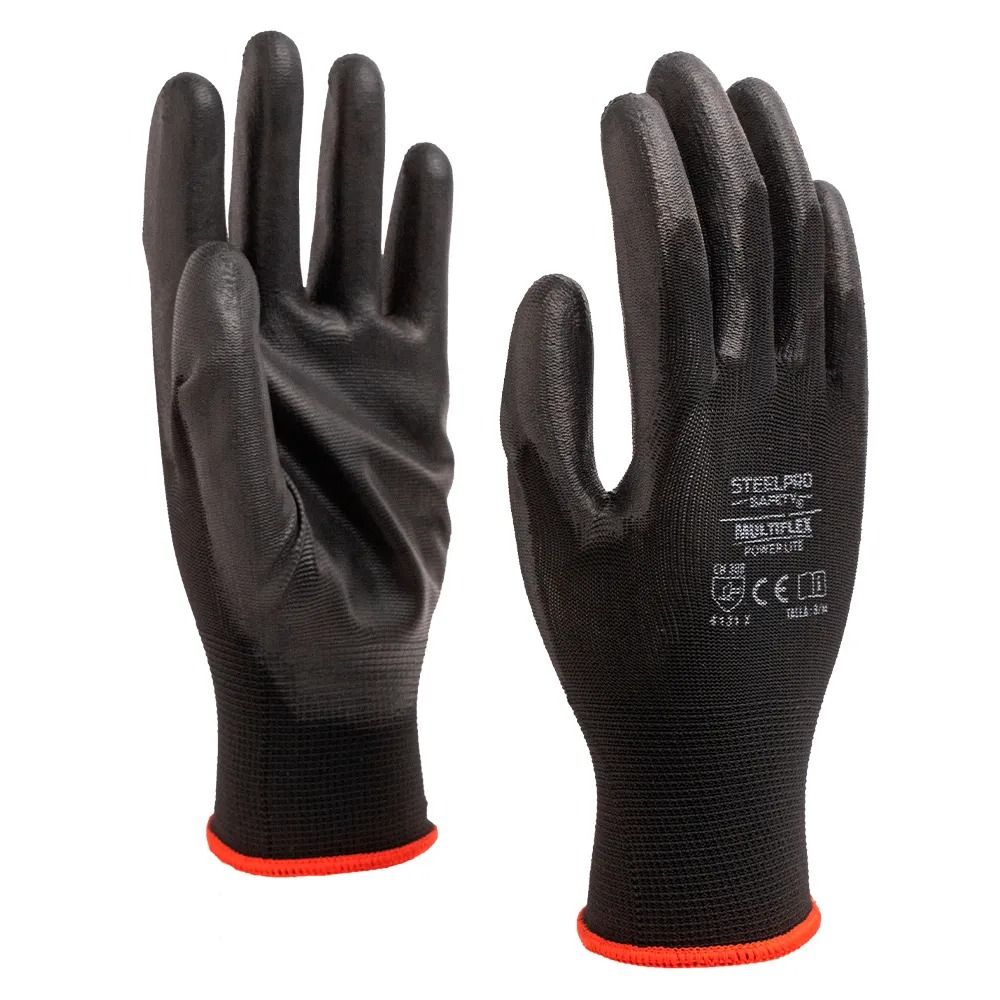 Guantes De Trabajo De Nitrilo Negro Multiflex Alta Resistencia AD9003 POR PAR