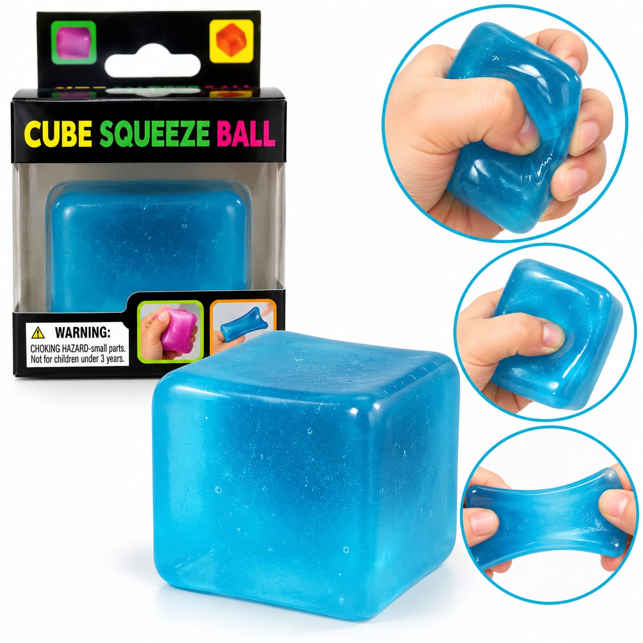Juguete Toy Cubo Sensorial Apretable Antiestrés ST-C28C
